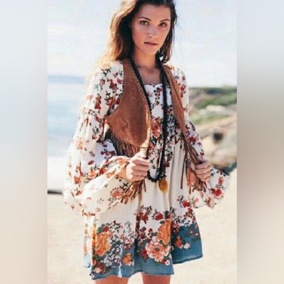 FREE PEOPLE MODERN CHINOISERIE BABYDOLL DRESS - Picture 13 of 13